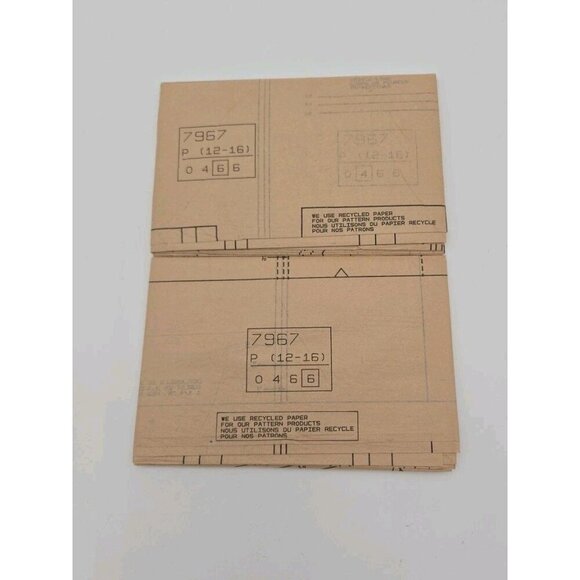 Simplicity Sewing Patterns 7967 Skirt Split Skirt Top Size P 12 16 4 Patterns - Picture 8 of 8